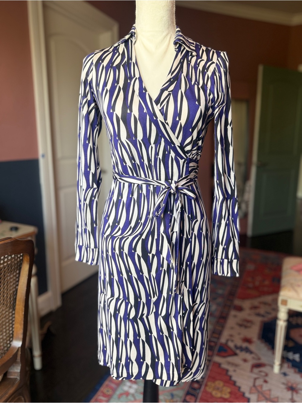 DVF New Jeanne Two Silk Wrap Dress
